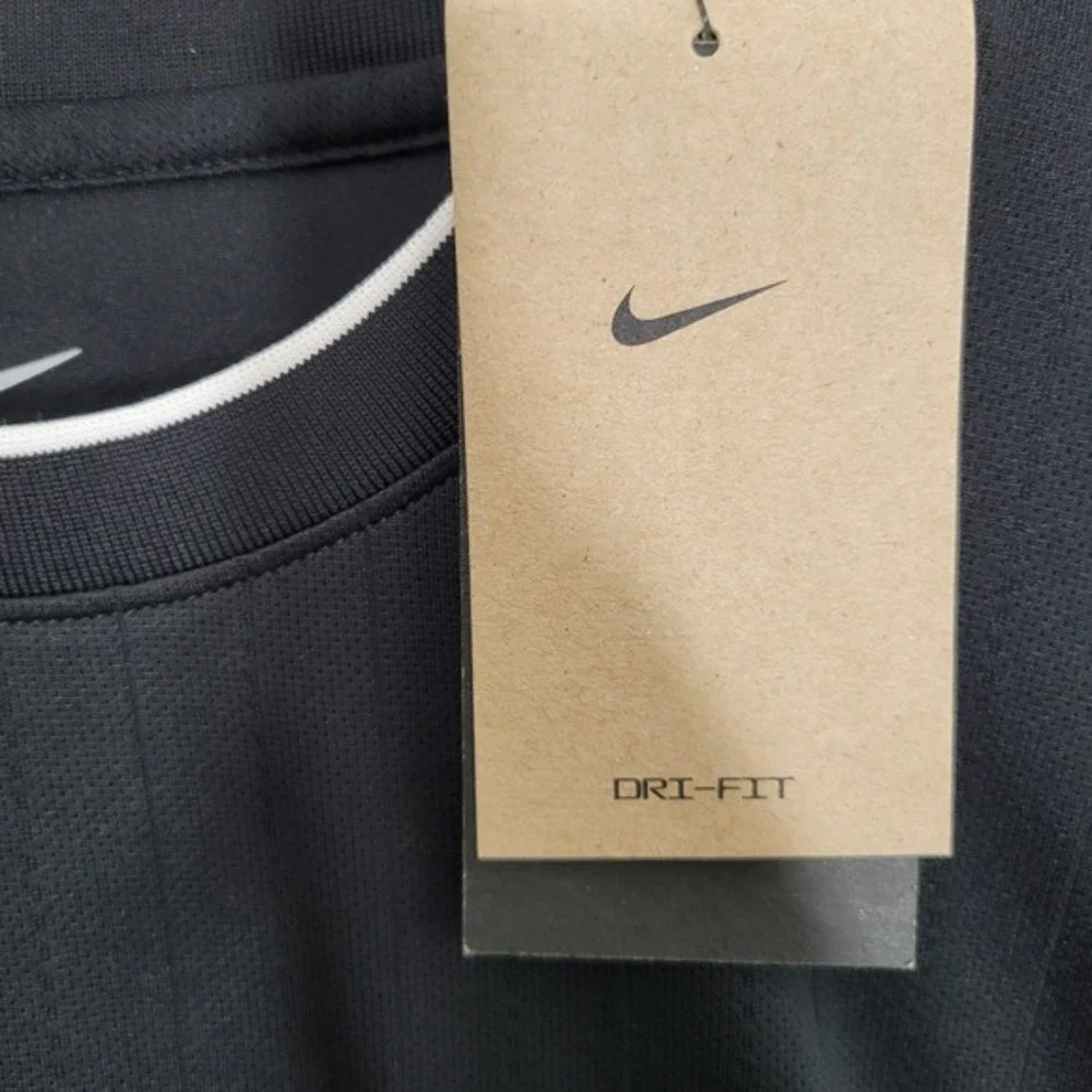 NWT Nike Dri-Fit Referee Jersey Mens Large Black Soccer Football Shirt DH8024‎